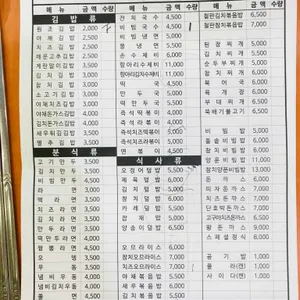김밥천국 리뷰 사진