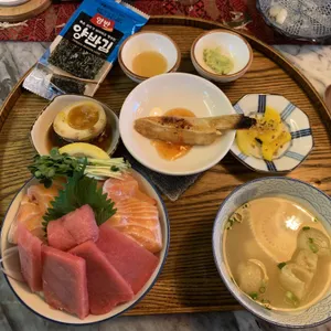 철탄 함바그 텐동 사진