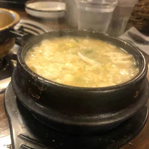 순두부와 삼겹살 사진
