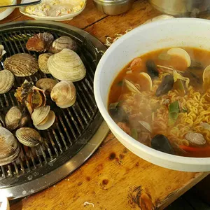 보길도회조개구이 사진