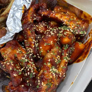 쪽갈비에 미치닭 사진