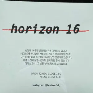 호라이즌16 리뷰 사진