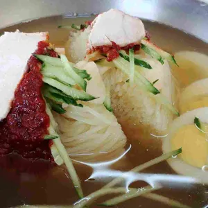 밀면전문점 리뷰 사진