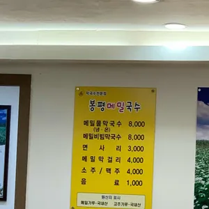봉평 메밀국수 리뷰 사진