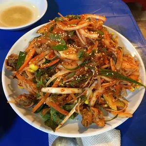 대합탕 수제비 실내포장마차 사진