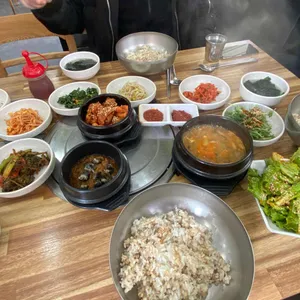 풀잎보리쌈밥생고기 사진