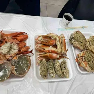 아빠가잡아온붉은대게 사진