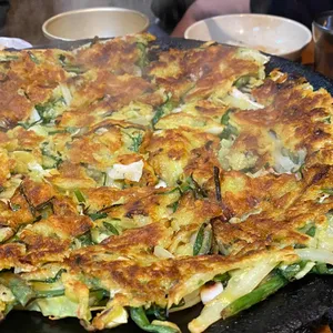솥뚜껑철판파전 사진