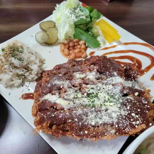 봄날 칼국수 보리밥 사진