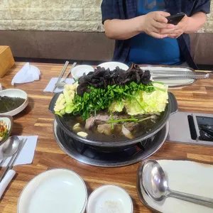 생 황금오리 능이버섯백숙 사진