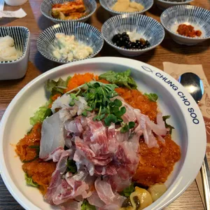 청초수물회 사진