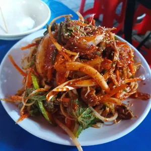 대합탕 수제비 실내포장마차 사진