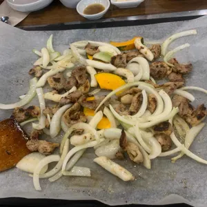 황금유황오리한오리 사진
