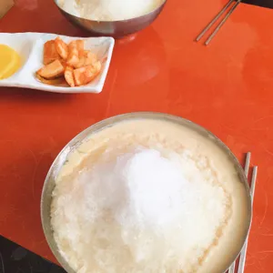 녹차콩물국수 사진