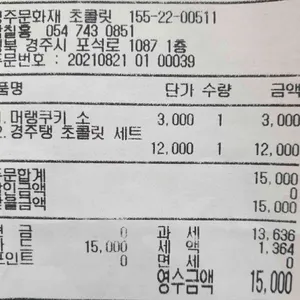 경주문화재초콜릿 사진