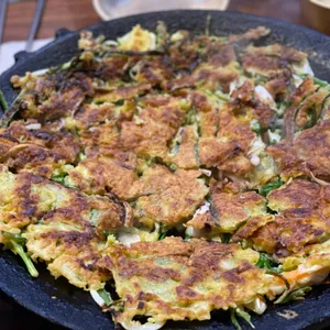 솥뚜껑철판파전 사진