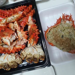 아빠가잡아온붉은대게 사진