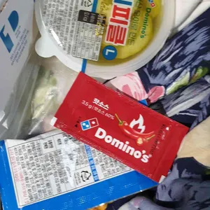 도미노피자 리뷰 사진