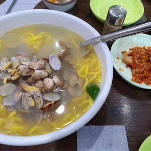 황도바지락칼국수 리뷰 사진