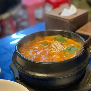 대합탕 수제비 실내포장마차 사진