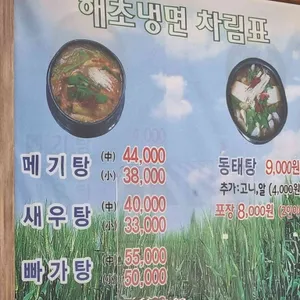 해초냉면 리뷰 사진