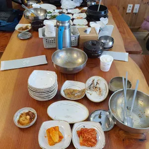 오대산 산채일번가 사진