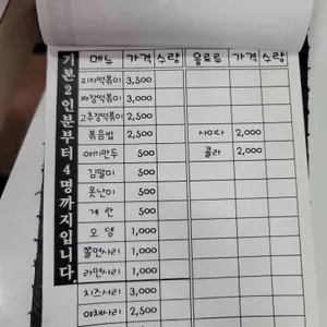 크레파스 분식 리뷰 사진