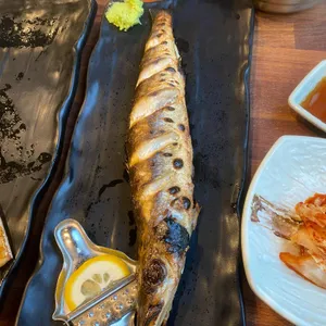 아부지와 고등어 사진