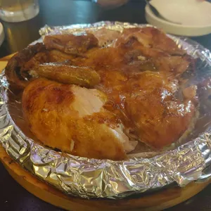 참나무로 바베큐 사진