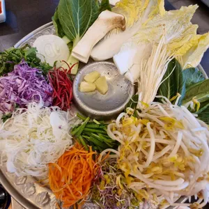 야채꽃 샤브 월남쌈 사진