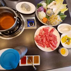 야채꽃 샤브 월남쌈 사진