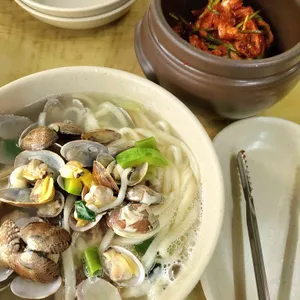 백령도 바지락 칼국수 사진