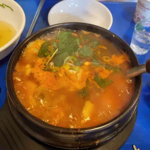 대합탕 수제비 실내포장마차 사진
