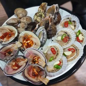청정해역 북한산 조개구이 사진