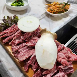 한우숯불갈비 사진