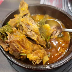 홍백감자탕 사진