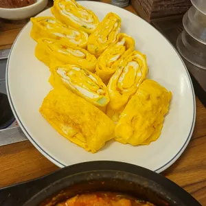 순두부와 삼겹살 사진