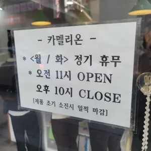 카멜리온 리뷰 사진