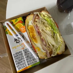 정재커피 샌드위치 사진