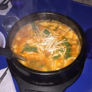 대합탕 수제비 실내포장마차 사진