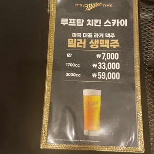 루프탑스카이 치킨 리뷰 사진