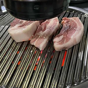연탄불 생고기 사진