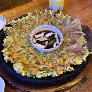 솥뚜껑철판파전 사진