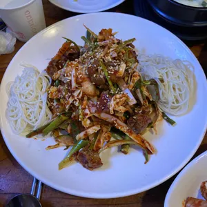 솥뚜껑철판파전 사진