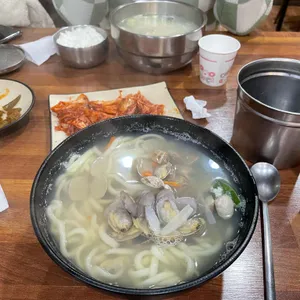 미락바지락칼국수 사진