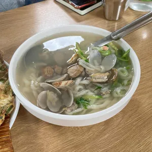 온천칼국수 사진