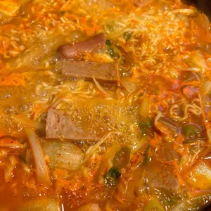 통일 부대찌개 사진