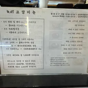 고양이눈 리뷰 사진