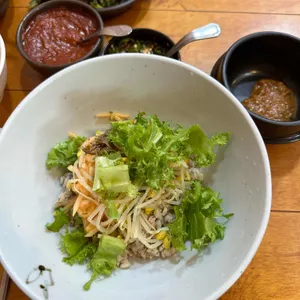 수제비와보리밥 사진