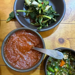 수제비와보리밥 사진
